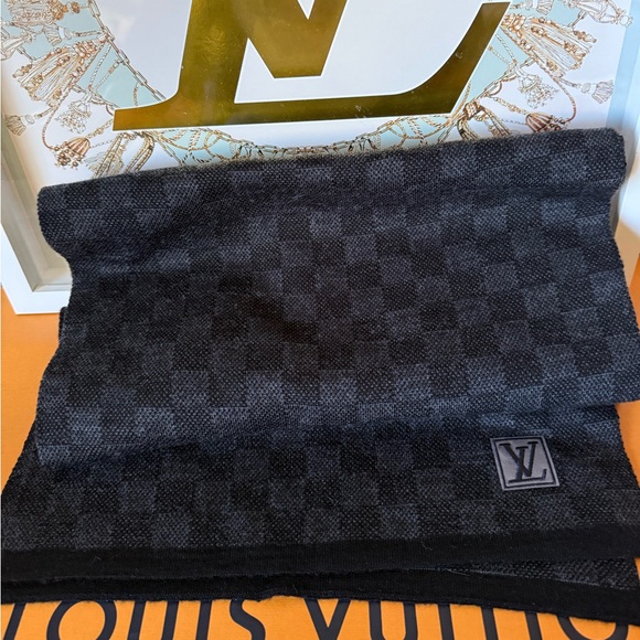 Louis Vuitton Petit Damier Graphite LV Logo
Wool Scarf - Picture 13 of 15